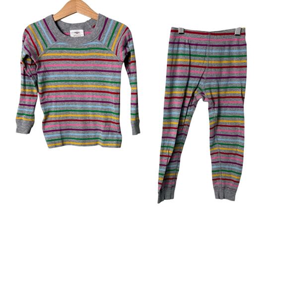 Hanna Andersson Rainbow Stripe Pajamas - Picture 1 of 6